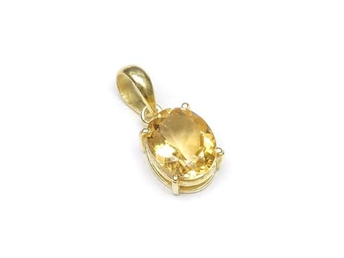 立体装飾 天然石シトリン ネックレス