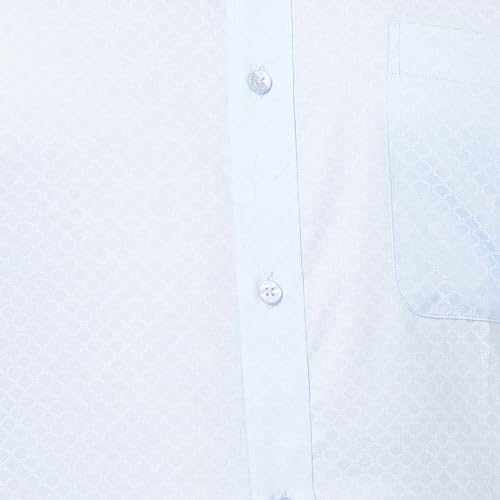 Image of Raymond Men's Slim Fit Pure Cotton Structure Pattern Semi Cutaway Collar Full Sleeve Formal Shirt