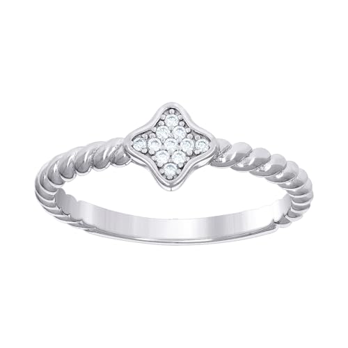 Bague de fiançailles femme argent symbole amour éternel torsadé