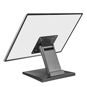 Low Profile Monitor Stand – Foldable Touch Monitor MINI PC Stand Compatible with VESA 75×75 and 100x100mm Monitor Mounts For Kiosk,AIO Monitor Base Adjustable Folding Flat