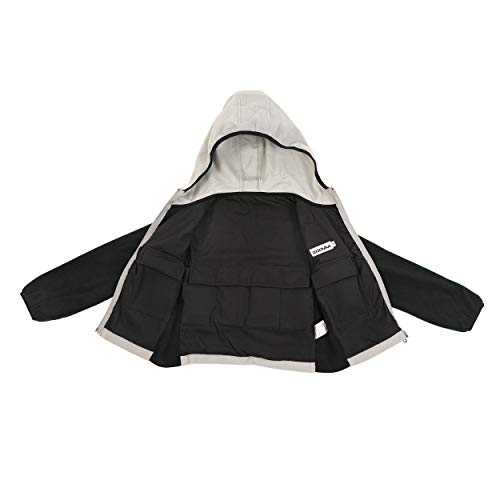Kids Compression Sensory Jacket w/Hood | Boys Weighted Jacket with Soft Microfiber Fleece Sweater for Children – Removable Weights (Medium)4