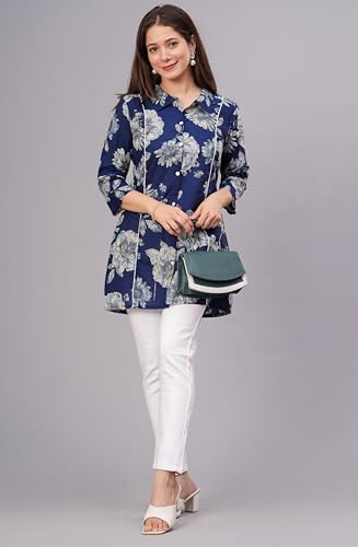 Image of rytras Women Woman Pure Cotton Straight Short Kurta |Short Kurti for Women Latest