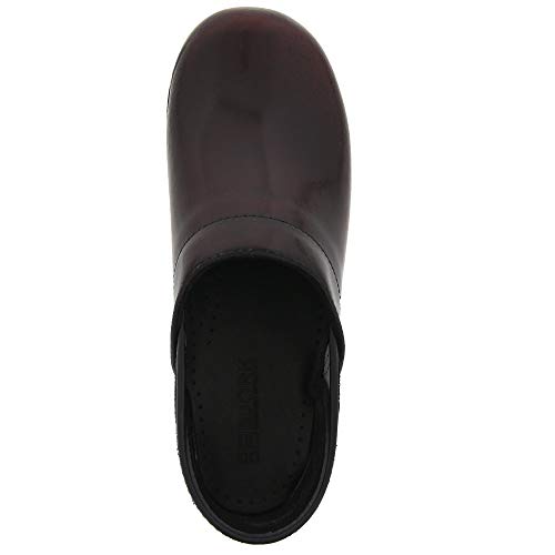 Bjork Swedish Comfort Men's Professional Leather Clogs (Eu-46, Bordeaux Cabrio) #TOP5