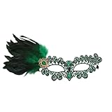 Detachable Feather Masquerade Masks for Women Rhinestone Mask Couples Carnival Fashion Party Mask