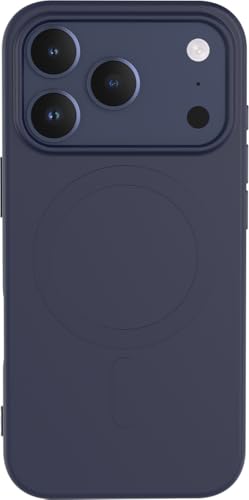 Coque MagSafe pour iPhone 17 Pro silicone antichoc Bigben bleu