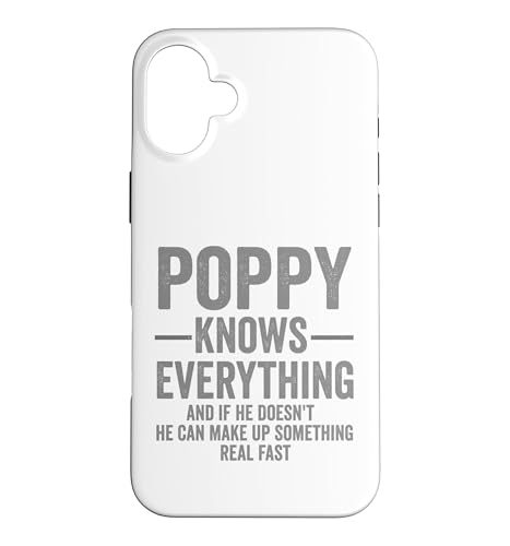 Poppy Knows Everything Funny Humor �X�}�z�P�[�X iPhone 16 Plus �p