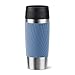 Produktbild TEFAL Travel Mug Classic Twist, Komfort-Schraubdeckel, Schnellpresse, Soft-Touch-Hülle, reisebereit, wiederverwendbar, 100% auslaufsicher, hält Getränke kalt (8 Stunden) und heiß (4 Stunden),