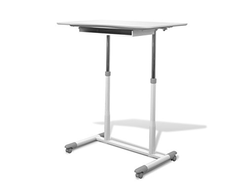 Unique Furniture Height Adjustable Sit Stand Desk With White Top #TOP6