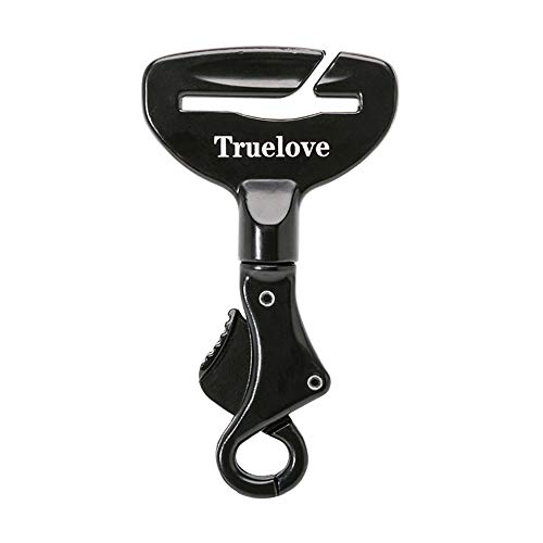 TRUE LOVE Verrouillage de la Boucle de sécurité de la Ceinture de sécurité du véhicule, Collier ou Harnais pour Animal de Compagnie pour Chien ou Chat Portable léger TLM1991