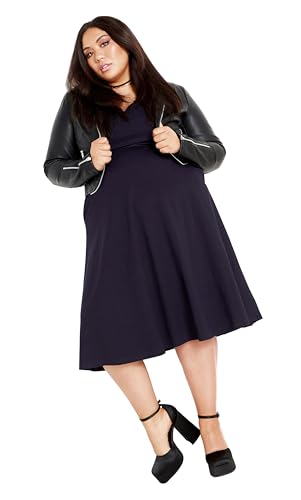 City Chic Dress-Cute Girl Elbow Sleeve