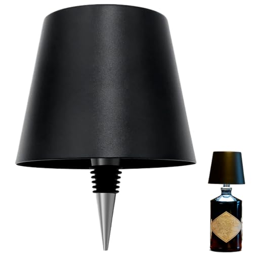 Lampada da tavolo senza fili per bottiglie di liquore, 3 colori, kit di luci per bottiglia di vino, lampada da tavolo senza fili, ricaricabile, con controllo touch, lampada da scrivania per camera da