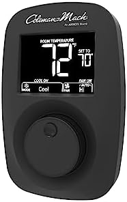 Coleman 9420A382 Heat/Cool Wall Thermostat - Digital, Black