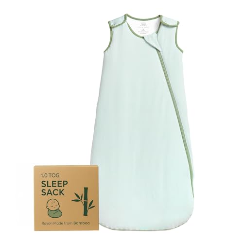 Image of Cozy Seal Rayon Made from Bamboo Sleep Sack 1.0 TOG 0-6 Months Unisex Baby Sleeping Bag with 2-Way Zipper Breathable Wearable Blanket Baby