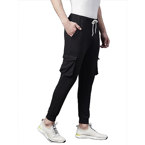 Image of Rigo Printed Cotton Jogger Pants for Men | Regular Fit Track Pant for Men | Jogger Track Pant for Men | Lower for Men Idol for Gym, Yoga, Sports, Running