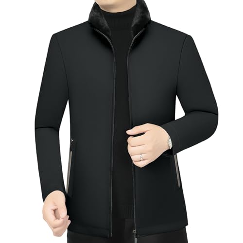 Chaqueta corta de invierno para hombre, cazadora gruesa y cómoda de diario
