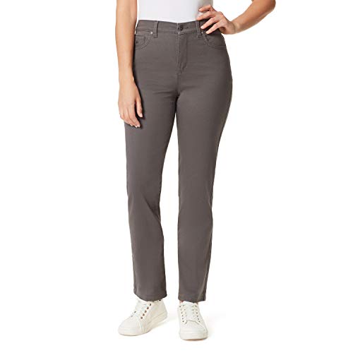 Gloria Vanderbilt Women s Amanda Classic High Rise Tapered Jean, Grey Shadows, 14 Short