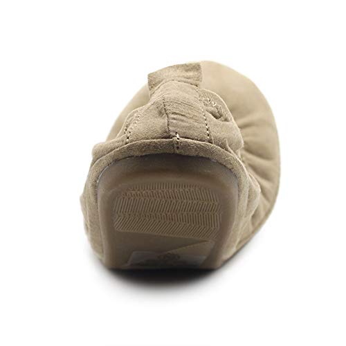 Ollio Women's Shoes Faux Suede Comfort Ballet Flat3