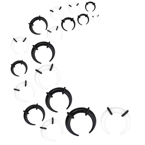 Versatile: i nostri dilatatori sono adatti per una vasta gamma di piercing, tra cui lobi dell'orecchio, cartilagine, naso, sopracciglia, labbra, ecc. L'anello per setto nasale è adatto come gioiello per l'uso quotidiano o come accessorio per le occasioni speciali.