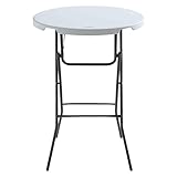Rekkem Table Mange Debout Pliante Blanche
