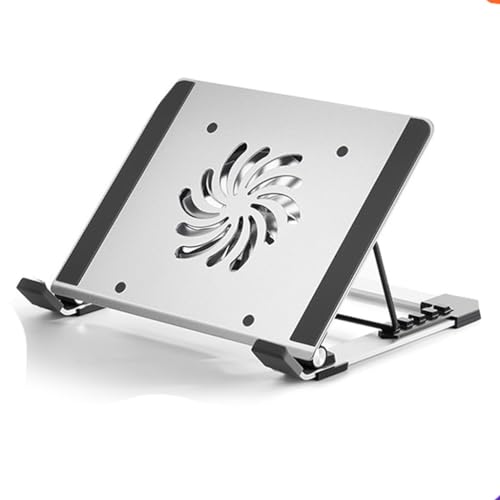 Base para portátil con ventilador silencioso y aluminio miniatura 1
