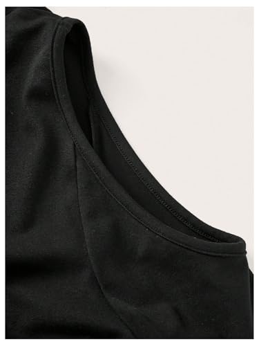 Women's Turtleneck Cut Out Cold Shoulder Tee Tops Long Sleeve Slim Fit Casual Basic T Shirt4