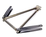 212 Main 13.625 in. Long Titanium Jacobs Sprint Car Ladder - Natural, Black