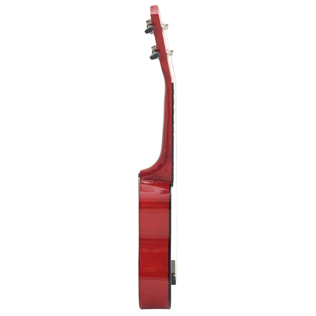 Ukulele sopranowe, 23 cale, zestaw dla początkujących z drewna lipowego, w zestawie torba i kostki