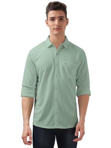 Image of BULLMER Trendy Regular Fit Solid Full Sleeve Causal Shirt for Men.
