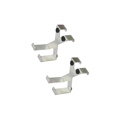 OFFSCH 2pcs Non-Marking -Type Hooks Over The Door Large Storage Hooks for Closets Home Garden