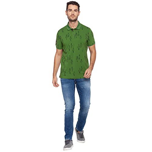 Image of Spykar Men's Printed Slim Fit T-Shirt