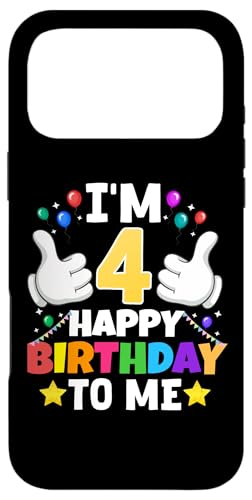 I'm 4�� Happy Birthday To Me �ʔ��� 4�΂̒a���� �X�}�z�P�[�X iPhone 17 Pro Max �p