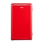 COMFEE' RCD93RE2EURT(E) Piccolo frigorifero 93Litri, Design retrò, Mini frigo da tavolo, Termostato regolabile, Silenzioso, Adatto per casa, ufficio e hotel, Rosso