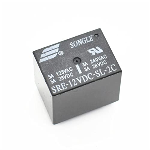 Relé de potencia 12V SRE-12VDC-SL-2C para automatización y placas PCB de 8PIN