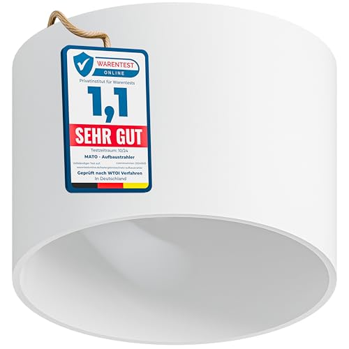 MATO Aufbauspot GX53 weiß - extra flach & modern - Ø80x60mm -...