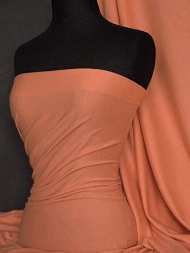 Soft Fine 1x1 Rib 100% Cotton Knit Jersey Fabric | Soft T-Shirt Material | Over 50 Colours | Oeko-Tex Certified | Same Day Dispatch | by Tia Knight (Q61) (Burnt Orange) — image 1