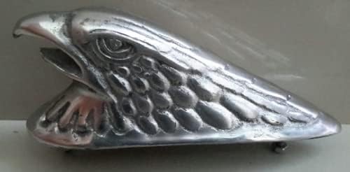 Vintage Eagle Head Car Front Cover Aluminum Hood Ornament Badge Emblem Piaggio Vespa Ornament, gold