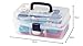 Prym 612725 Nähbox Transparent, 33 x 20 x 15 cm – Aufbewahrungsbox für Nähutensilien & Zubehör | Leicht, stapelbar, mit Griff, robuster Kunststoff