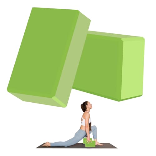 MBHKRRS 9"x6"x3" Yoga Blocks, Soft Non-Slip Surface Premium Foam Blocks,