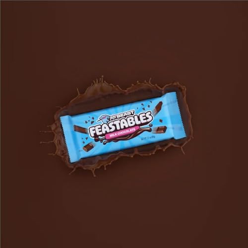 Mr.Beast Feastables Milk Chocolate Bar Delicious Texture New Packing, 60g (IMPORTED)