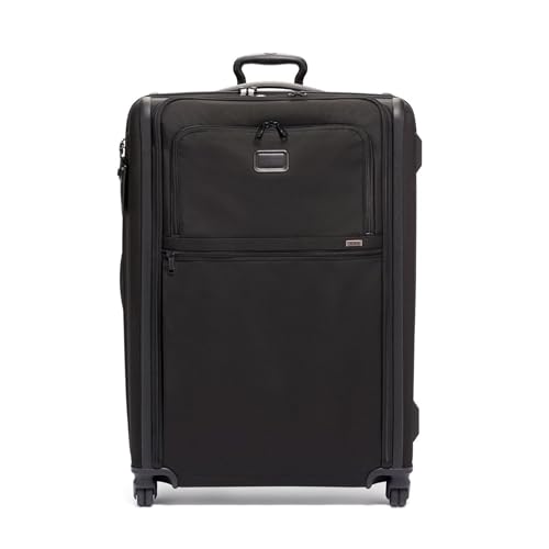 TUMI - Alpha Extended Trip Expandable 4-Wheeled Packing Case - Hybrid Softside and Hardside Checked Bag - Black
