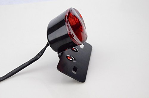 GOOFIT Motorrad Street Pocketbike Umbau hinten LED Scheinwerfer Bremse/Running/Turn Signal/License Plate Mount Tail Light Lampe Ersatz für Halley ATV Scooter