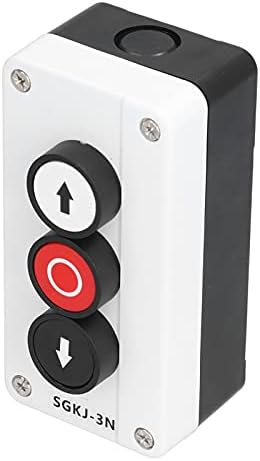 Industrial Momentary Switch Station Box, Up Down Stop Control Push Button for Winch Roller Door Truck Tail Lift (SGKJ-3N)