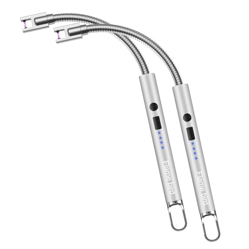 Flame Bird 2-Pack Dual-Arc Flexible-Neck USB Lighter