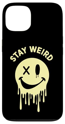 Funny Stay Weird Smile Design Gift Men Women Kids Girls Carcasa para iPhone 13
