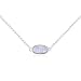 Produktbild C.QUAN CHI Damen Opal Schöne Anhänger Halskette 925 Sterling Silber Chic Choker Halskette Ketten Schmuck