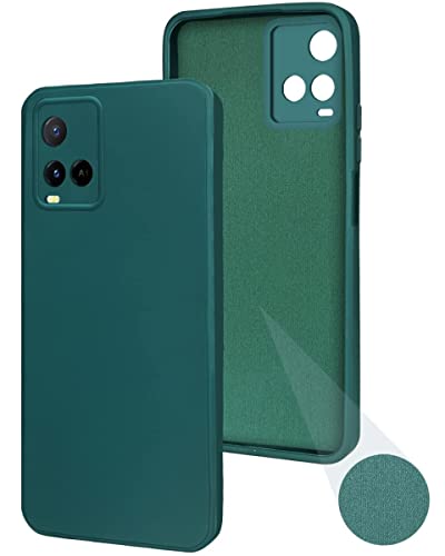 Image of Jkobi Back Cover Case for Vivo Y21 2021 | Y21G (Inside Fiber Cloth | Smooth Matte Finish | Professional Look |Green)