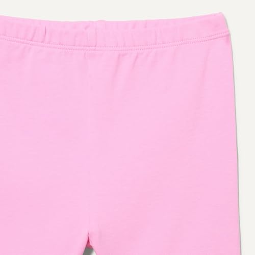 Image of Amazon Essentials Girls and Toddlers' Short Sleeve T-Shirt and Bike Short Set, Pack of 2