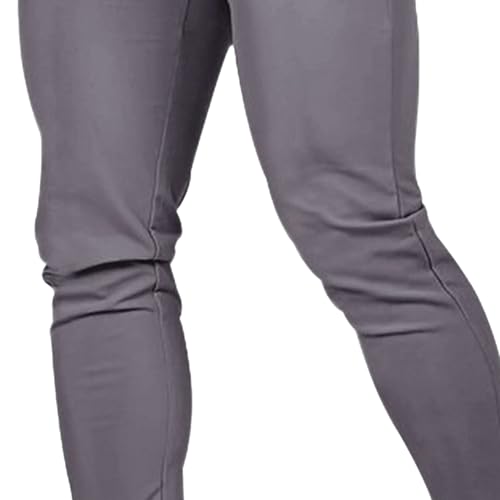 Men's Slim Fit Stylish Business Pants Stretch Casual Solid Formal Pants Lightweight Joggers Outdoor Trousers3