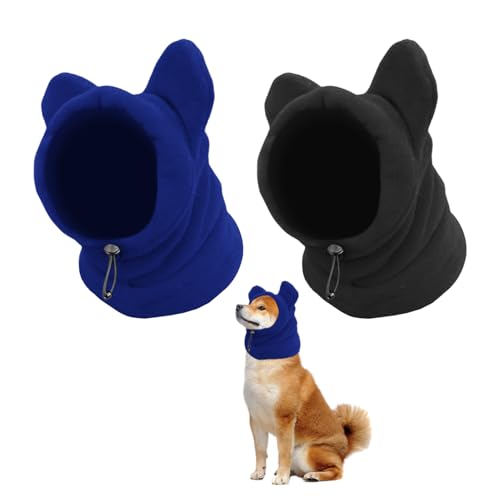 FDGGT Paquete De 2 Gorros Cálidos para Perros, Bonitos Gorros para Mascotas, Suministros para Mascotas, Gorros Suaves para Mascotas, Gorros Ajustables para Mascotas