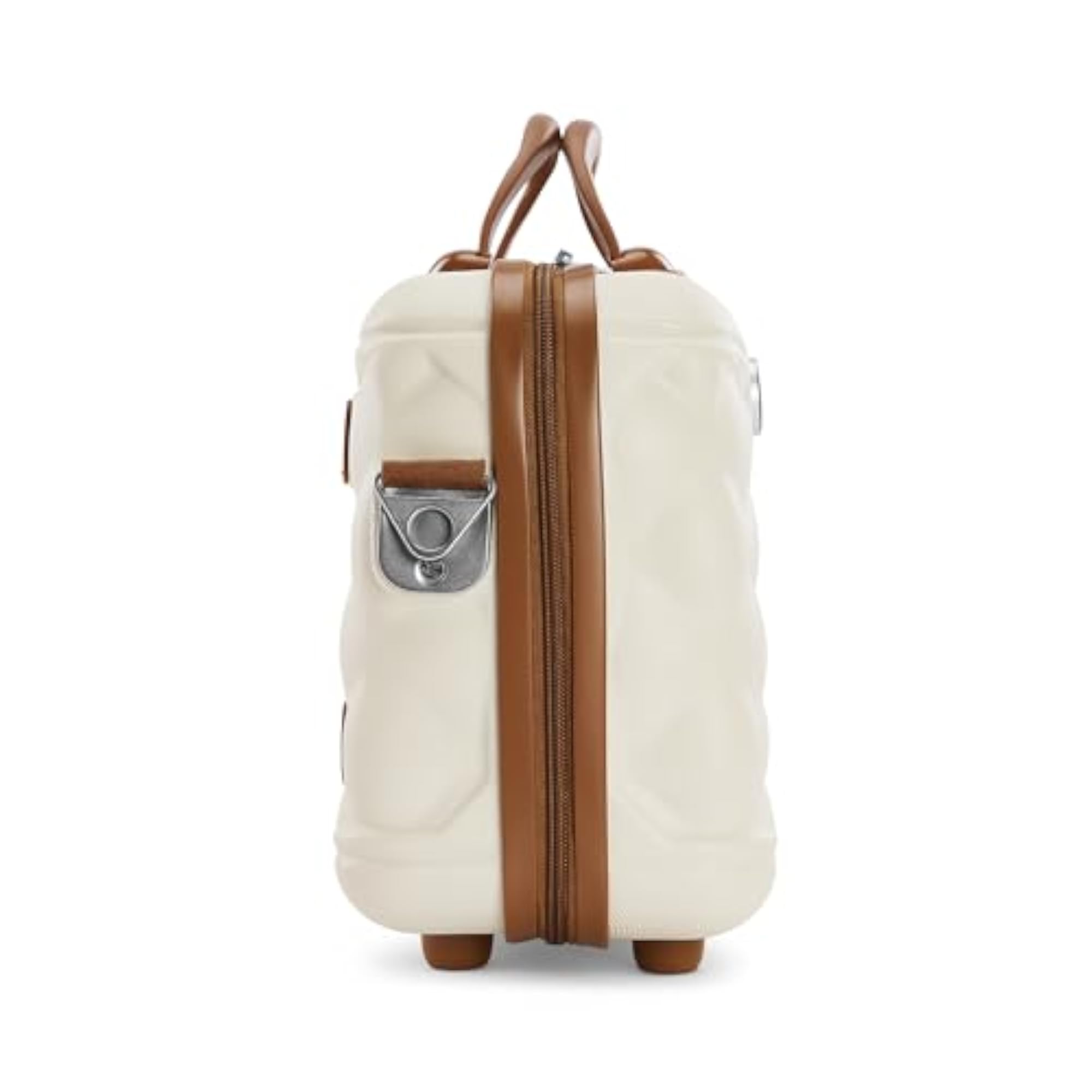 Indulging Cream Vanity Case, Hardsided Cosmetic Box